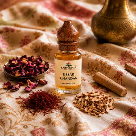 Kesar Chandan Attar – Saffron & Sandalwood Perfume Oil
